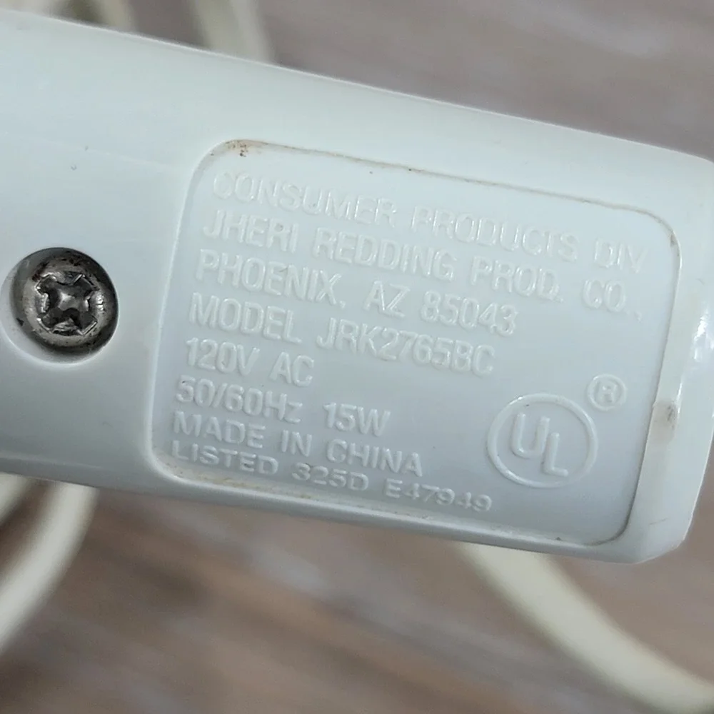 Jheri Redding II Pro-Style 3/4 Inch Curling Iron White Silver JRK2765BC Vintage